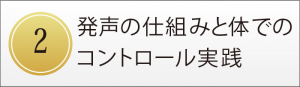 第２回　発声の仕組みと、体でのコントロール実践